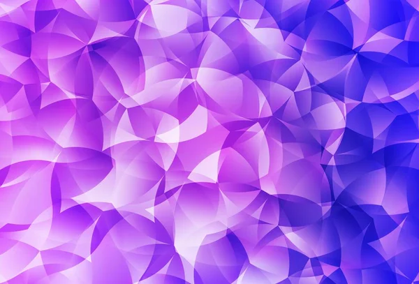 Light Purple Vector Abstract Polygonal Pattern Shining Colorful Illustration Triangles — Stock Vector