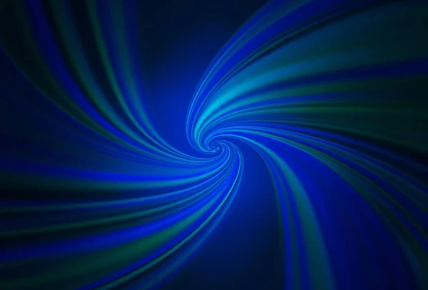 Fond Vectoriel Bleu Foncé Avec Lignes Courbes Une Illustration Brillante — Image vectorielle