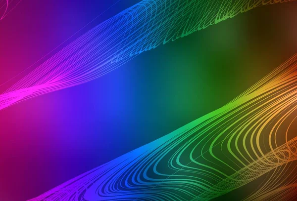 Dark Multicolor Vector Colorful Blur Background Abstract Colorful Illustration Gradient — Vetor de Stock