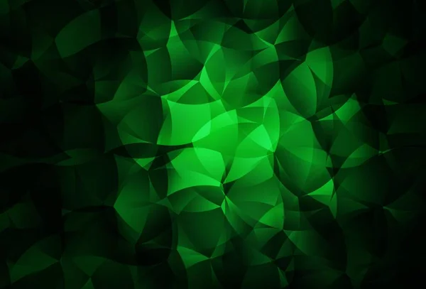 Fondo Abstracto Polígono Vector Verde Oscuro Ilustración Geométrica Creativa Estilo — Vector de stock