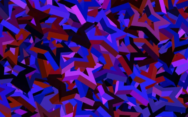 ライトブルー 空の星とレッドベクトルテンプレート 星と現代の幾何学抽象的なイラスト 未来的な広告 小冊子のパターン — ストックベクタ