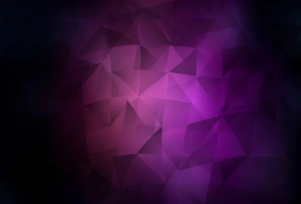 Mise Page Vectorielle Violet Foncé Avec Lignes Triangles Illustration Abstraite — Image vectorielle