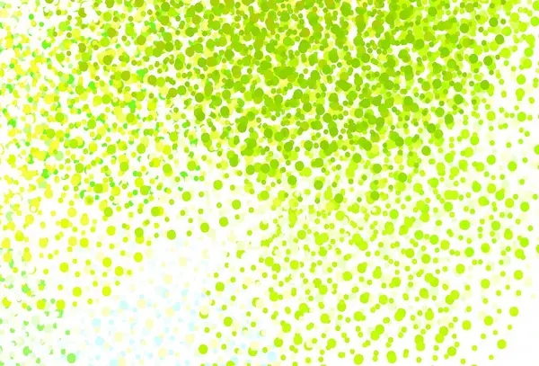 Světle Zelená Žlutý Vektorový Vzorec Kuličkami Rozmazaný Dekorativní Design Abstraktním — Stockový vektor