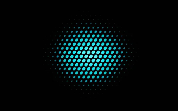 Patrón Vectorial Azul Oscuro Con Esferas Colores Muestra Geométrica Círculos — Archivo Imágenes Vectoriales