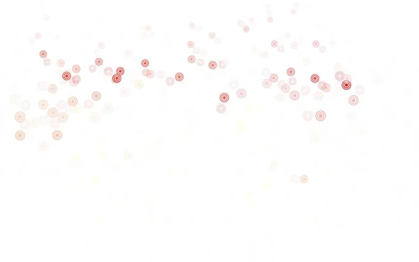 Светло Красная Векторная Текстура Дисками Красивая Цветная Иллюстрация Размытыми Кругами — стоковый вектор