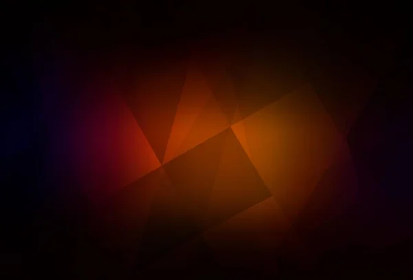 Dark Red Vector Gradient Triangles Pattern Shining Polygonal Illustration Which — ストックベクタ