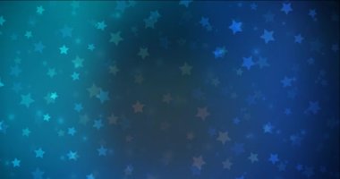 Xmas tarzında 4K ışık akışı videosu. Değişen yıldızlı renkli moda klibi, kar taneleri. Mobil uygulamalar için slayt gösterisi. 