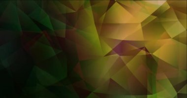 4K döngü koyu yeşil, kırmızı video çizgiler, dikdörtgenler.