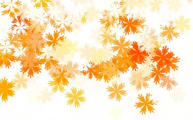 Açık Turuncu vektör çiçekli doğal fon. Çiçeklerle bulanık şekilli yaratıcı çizimler. Çocuk kitapları için renkli desen.