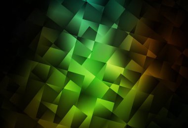 Koyu yeşil, dikdörtgen biçiminde kırmızı vektör dokusu. Renkli dikdörtgenlerle modern soyut çizimler. Şablon bir arkaplan olarak kullanılabilir.