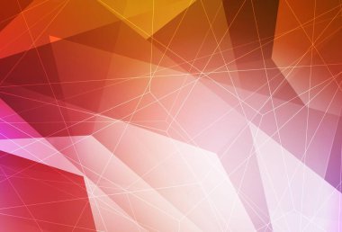Açık Pembe, sarı vektör arkaplan çizgileri, üçgenler. Renkli üçgenli modern soyut illüstrasyon. İşiniz için en iyi akıllı tasarım.