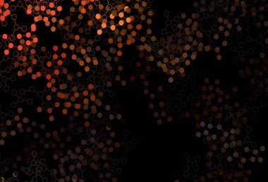 Koyu kırmızı vektör deseni ve yapay zeka ağı. Yapay zekanın bağlantı ve noktalarıyla soyut illüstrasyon. Bilim için desen, geleceksel tasarımlar..