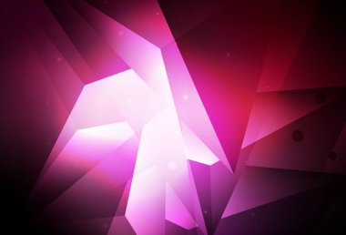 Parlak soyut çemberli koyu pembe vektör illüstrasyonu. Bulanık dekoratif tasarım baloncuklu soyut tarzda. İniş sayfası için modern şablon.