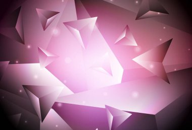 Koyu pembe vektör düşük poli düzeni. Çokgen soyut çizim ve gradyan. Arkaplanlarınız için desenli desen.