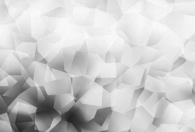 Light Gray vektörü soyut çokgen şablon. Üçgenli renkli soyut çizimler. Arkaplanlarınız için desenli desen.