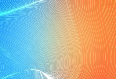 Açık mavi, düz çizgileri olan sarı vektör düzeni. Bulanık dekoratif tasarım basit bir şekilde çizgilerle. Reklam, kitapçıklar, broşürler için desen.