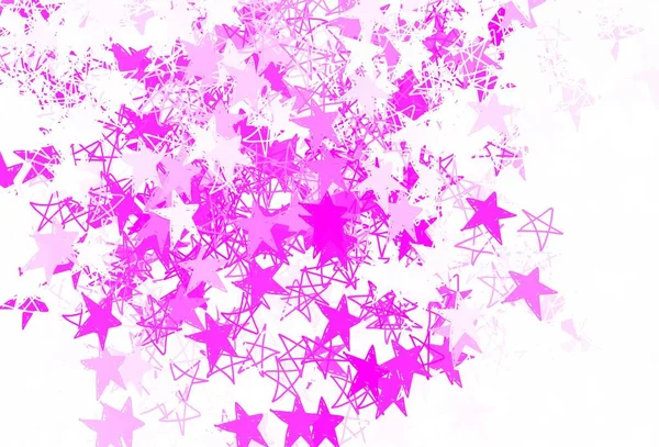 Ανοιχτό Ροζ Διανυσματικό Πρότυπο Αστέρια Του Ουρανού Glitter Αφηρημένη Εικόνα — Διανυσματικό Αρχείο