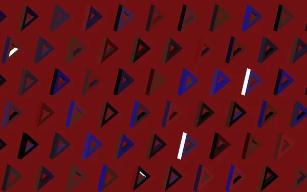 Dunkelviolettes Rosafarbenes Vektormuster Mit Polygonalem Stil Schöne Illustration Mit Dreiecken — Stockvektor