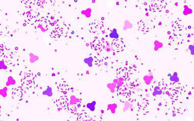 Açık mavi, rastgele şekilli kırmızı vektör deseni. Modern tarzda değişen renkli kaotik formlar. Duvar kağıtları için zarif tasarım.