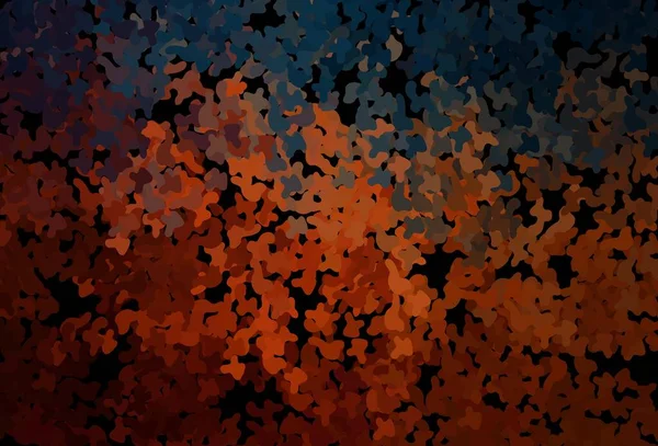 Темно Синій Червоний Векторний Шаблон Хаотичними Формами Сучасна Абстрактна Ілюстрація — стоковий вектор