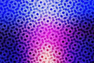 Açık mavi, baloncuklu kırmızı vektör arka planı. Bulanık dekoratif tasarım baloncuklu soyut tarzda. Marka kitabınız için yeni şablon.