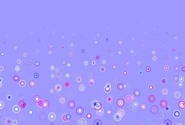 Bleu Clair Motif Vectoriel Rouge Avec Sphères Design Décoratif Flou — Image vectorielle