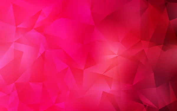 Свет Красный Вектор Абстрактный Мозаичный Фон Красочная Абстрактная Иллюстрация Треугольниками — стоковый вектор