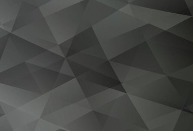 Açık gri vektör eğimli üçgen dokusu. Çokgen biçiminde, gradyan ile renkli çizimler. Bir markanın arkaplanı için desen.
