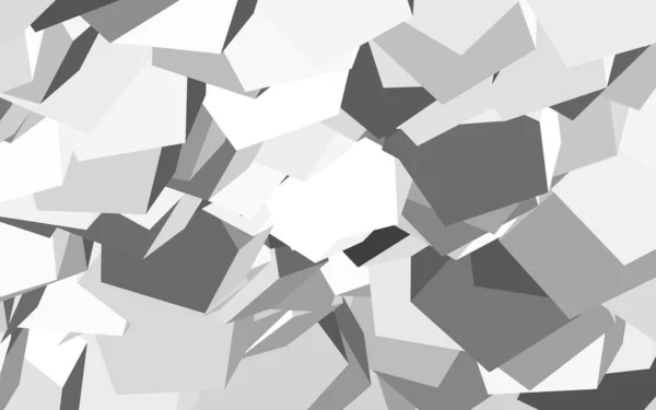 Texture Vectorielle Gris Clair Avec Hexagones Colorés Design Dans Style — Image vectorielle
