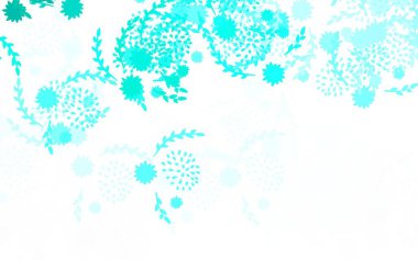 Açık yeşil vektör, çiçekli zarif şablon, güller. Çiçekli zarif, parlak bir illüstrasyon. İş tasarımınız için yepyeni bir tarz.