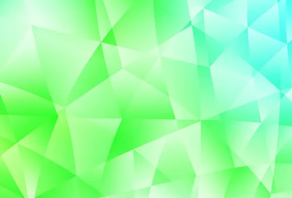 Lichtgroene Vector Glanzende Driehoekige Achtergrond Schitterende Kleurrijke Illustratie Met Driehoeken — Stockvector