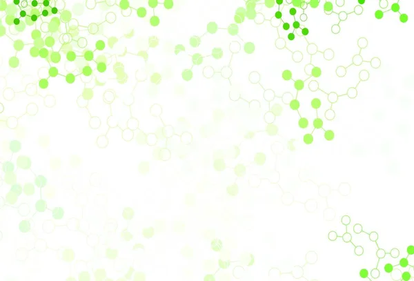 Světle Zelená Žlutá Vektorová Soustava Umělou Inteligencí Zářící Barevná Ilustrace — Stockový vektor