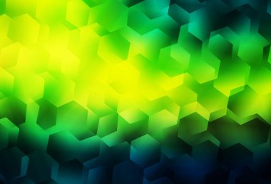 Koyu yeşil, sarı vektör üçgen çizim. Çokgen biçiminde, gradyan ile renkli çizimler. Cep telefonunun arka planının şablonu.