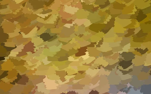 Donkergroene Gele Vectorachtergrond Met Abstracte Vormen Kleurrijke Chaotische Vormen Met — Stockvector
