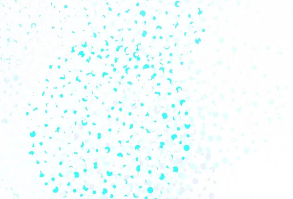 Világos Kék Vektor Háttér Foltok Csillogó Absztrakt Illusztráció Elmosódott Esőcseppekkel — Stock Vector