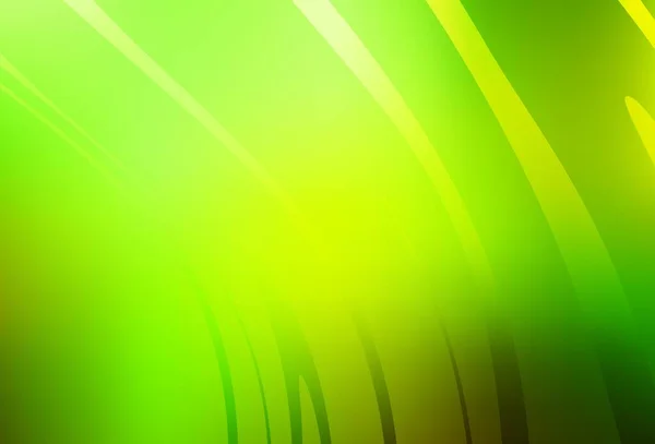Світло Зелений Жовтий Векторний Фон Лініями Сучасна Градієнтна Абстрактна Ілюстрація — стоковий вектор