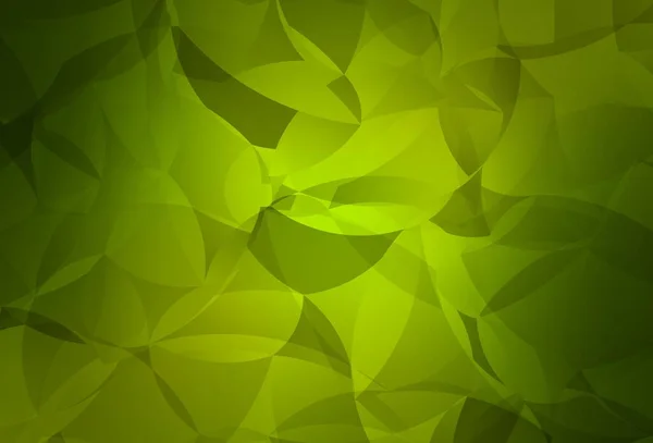 Світло Зелений Жовтий Векторний Трикутник Мозаїчний Шаблон Барвисті Ілюстрації Полігональному — стоковий вектор