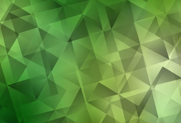 Vert Clair Motif Triangles Gradient Vectoriel Jaune Illustration Géométrique Style — Image vectorielle