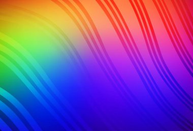 Wry çizgileri olan koyu renkli vektör deseni. Değişken çizgileri olan renkli geometrik örnek. Posterler ve afişler için iş tasarımı.