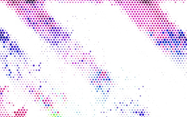 Luz Multicolor Vector Ilustración Con Conjunto Brillantes Círculos Abstractos Colores — Vector de stock