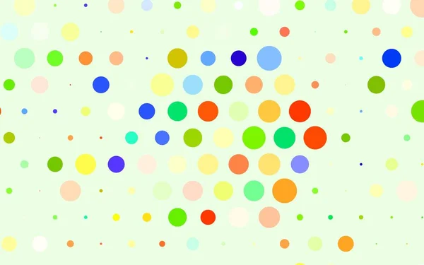 Luz Vector Multicolor Diseño Decorativo Borroso Estilo Abstracto Con Burbujas — Vector de stock
