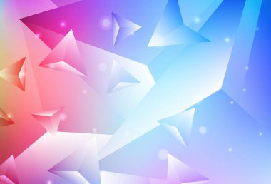 Açık Çokrenkli vektör çokgen arkaplan. Soyut ve üçgenli renkli çizimler. Bir markanın arkaplanı için desen.