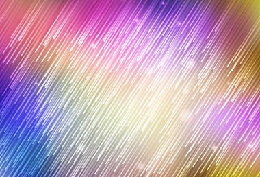 Keskin çizgileri olan ışık çok renkli vektör deseni. Soyut şablon üzerinde çizgileri olan renkli, parlak bir illüstrasyon. Reklamlar, posterler, afişler için desen.