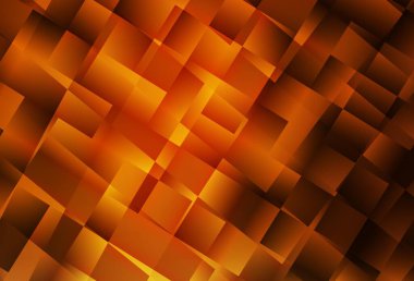 Çokgen biçiminde koyu turuncu vektör arkaplanı. Soyut arkaplanda dikdörtgenler ve renkli gradyanlar. İniş sayfası için modern şablon.