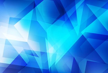 Hafif mavi vektör üçgen mozaik şablonu. Noktalı resim stili üçgenler ile yaratıcı çizimde. Senin arka plan için dokulu deseni.