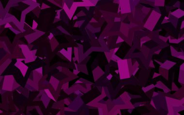 Üçgen biçiminde koyu pembe vektör dokusu. Üçgen şekilli ışıltılı soyut çizimler. Bir cep telefonu için arka plan.