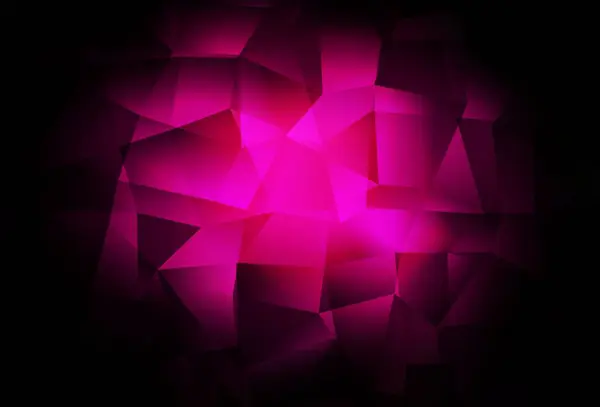 Dark Pink Vector Bajo Fondo Poli Elegante Ilustración Poligonal Brillante — Vector de stock