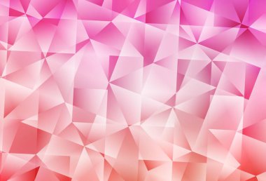 Açık Pembe Vektör Mozaik Doku. Origami stilinde gradyan ile yaratıcı geometrik illüstrasyon. Web siteniz için yeni bir doku.