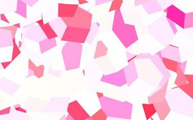 Renkli altıgenli açık pembe vektör deseni. Altıgenli soyut bir tasarım. Duvar kağıtlarının dokusu için desen.