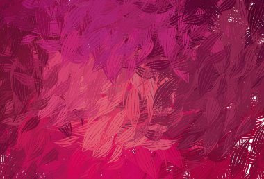 Rastgele şekilli açık pembe vektör deseni. Soyut tarzda rengarenk gradyan şekilleri olan bir resim. Bir cep telefonu için arka plan.